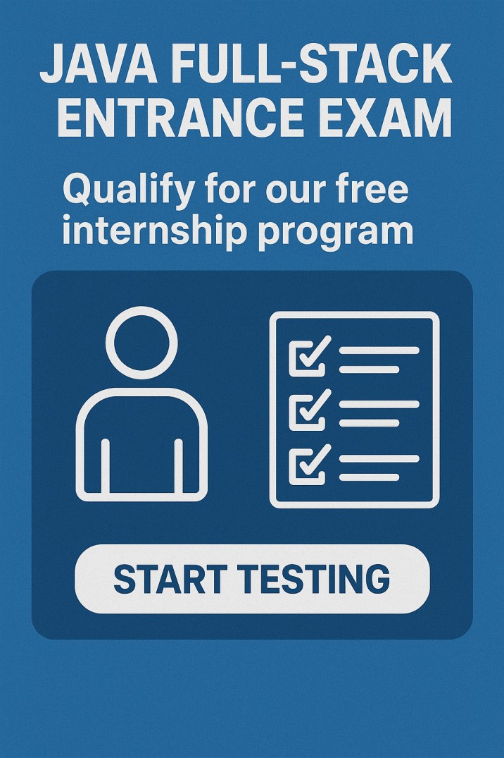 JAVA FULLSTACK ITERNSHIP EXAM