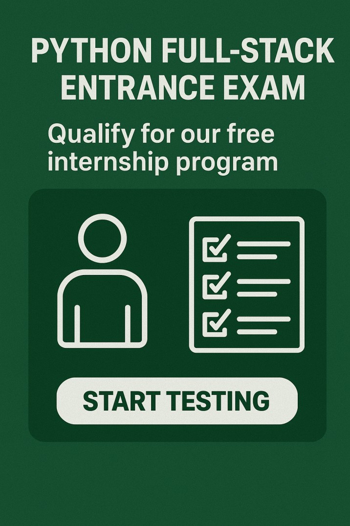 PYTHON FULLSTACK INTERNSHIP EXAM