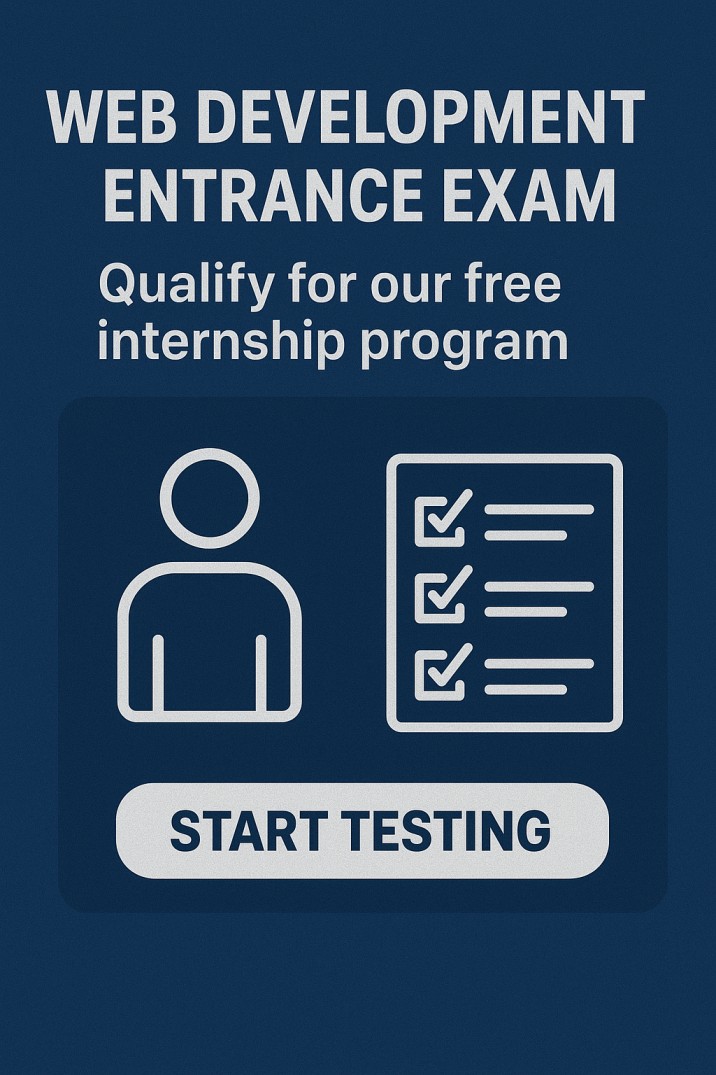 WEB DEVELOPMENT INTERNSHIP EXAM